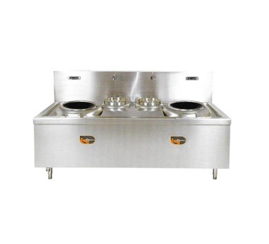 Electromagnetic double-head small frying stove