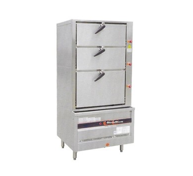 Three-door Chinese steaming cabinet